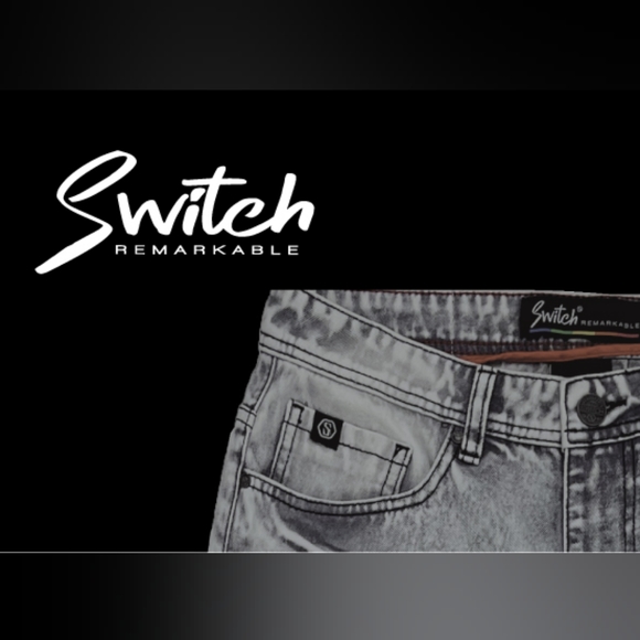 #SWITCH REMARKABLE #Slim Taper Fit Moto & #Stich Denim with Paint Splashes - Picture 17 of 17